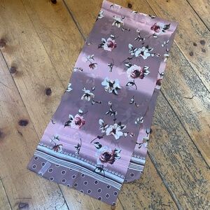 Floral Pink and Brown Scarf